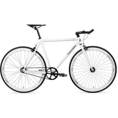 FabricBike Original Bicicletta a scatto fisso, 28 pollici, Fixie Bike, Single Speed, Telaio Hi-Ten Acier, 10,45 kg (taglia M) (Glossy White, L-58cm) FabricBike Original Bicicletta a scatto fisso, 28 pollici, Fixie Bike, Single Speed, Telaio Hi-Ten Acier, 10,45 kg (taglia M) (Glossy White, L-58cm)