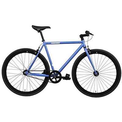 FabricBike Original Bicicletta a scatto fisso, 28 pollici, Fixie Bike, Single Speed, Telaio Hi-Ten Acier, 0,45 kg (taglia M) (Blue & Black, S-49cm) FabricBike Original Bicicletta a scatto fisso, 28 pollici, Fixie Bike, Single Speed, Telaio Hi-Ten Acier, 0,45 kg (taglia M) (Blue & Black, S-49cm)