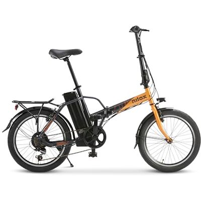 Nilox , Ebike J1 PRO, Bici Elettrica Pieghevole, Fino a 40 km di Autonomia, Fino a 25 Km/h, Motore da 36 V/250 W e Batteria 36 V-8 Ah, Gomme 20" x 2,1", Cambio a 6 Velocità Nilox , Ebike J1 PRO, Bici Elettrica Pieghevole, Fino a 40 km di Autonomia, Fino a 25 Km/h, Motore da 36 V/250 W e Batteria 36 V-8 Ah, Gomme 20" x 2,1", Cambio a 6 Velocità