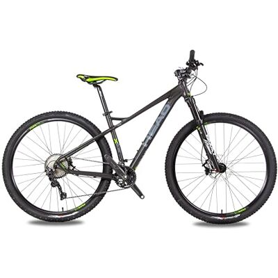 Head Unisex Adulti X-Rubi 2.0 Mountain Bike Nero Opaco Verde 52 Head Unisex Adulti X-Rubi 2.0 Mountain Bike Nero Opaco Verde 52
