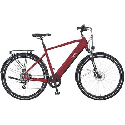 Prophete SCOPERER Bicicletta elettrica 2.3, telaio diamantato da 28", motore posteriore da 250 W/40 Nm, deragliatore a 8 marce, display LCD, batteria da 360 Wh, portata fino a 100 km, bordeaux opaco Prophete SCOPERER Bicicletta elettrica 2.3, telaio diamantato da 28", motore posteriore da 250 W/40 Nm, deragliatore a 8 marce, display LCD, batteria da 360 Wh, portata fino a 100 km, bordeaux opaco