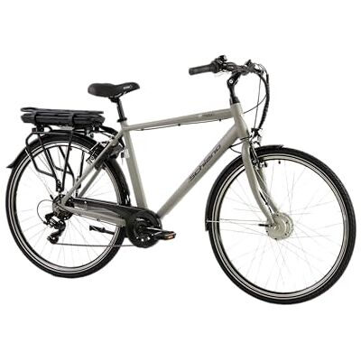 F.lli Schiano E-Moon, Bici Elettrica da Città 28 Inches per Adulti, 36V 13Ah Batteria Rimovibile, Motore 250W 40Nm, City Ebike, Grigio F.lli Schiano E-Moon, Bici Elettrica da Città 28 Inches per Adulti, 36V 13Ah Batteria Rimovibile, Motore 250W 40Nm, City Ebike, Grigio