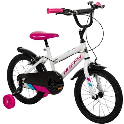 Huffy So Sweet Bicicletta per bambini da 16", 5-7 anni, colore: bianco Huffy So Sweet Bicicletta per bambini da 16", 5-7 anni, colore: bianco
