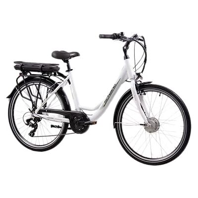 F.lli Schiano E-Moon, Bici Elettrica da Città 26 Inches per Adulti, 36V 13Ah Batteria Rimovibile, Motore 250W 40Nm, City Ebike, Bianco F.lli Schiano E-Moon, Bici Elettrica da Città 26 Inches per Adulti, 36V 13Ah Batteria Rimovibile, Motore 250W 40Nm, City Ebike, Bianco