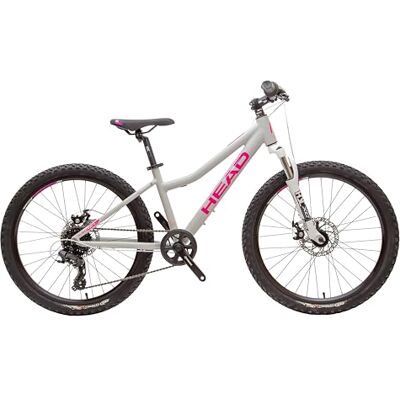 Head Bicicletta unisex per bambini Lauren 2.0 24, grigio/rosa, 34 Head Bicicletta unisex per bambini Lauren 2.0 24, grigio/rosa, 34