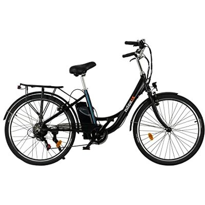 Nilox , E-Bike , Bici Elettrica con Pedalata Assistita, 90 Km di Autonomia, Fino a 25 km/h, Brushless High Speed da 250 W, Batteria Removibile 36 V 13 Ah, Ruote da 26" e Cambio Shimano a 7 Marce Nilox , E-Bike , Bici Elettrica con Pedalata Assistita, 90 Km di Autonomia, Fino a 25 km/h, Brushless High Speed da 250 W, Batteria Removibile 36 V 13 Ah, Ruote da 26" e Cambio Shimano a 7 Marce