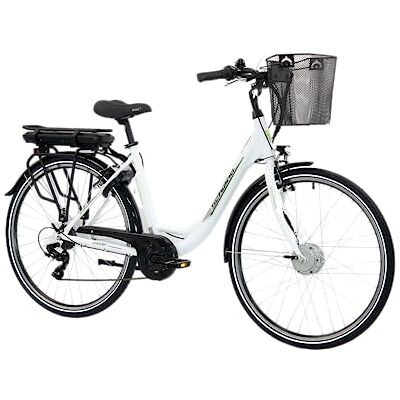 F.lli Schiano E-Moon, Bici Elettrica da Città 28 Inches per Adulti, 36V 13Ah Batteria Rimovibile, Motore 250W 40Nm, City Ebike, Bianco F.lli Schiano E-Moon, Bici Elettrica da Città 28 Inches per Adulti, 36V 13Ah Batteria Rimovibile, Motore 250W 40Nm, City Ebike, Bianco