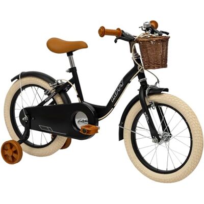 Huffy Bici vintage per bambini da 5 a 7 anni, colore nero opaco Huffy Bici vintage per bambini da 5 a 7 anni, colore nero opaco