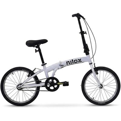 Nilox , Bike X0, Bici Pieghevole, Facile da Trasportare, Design Moderno, con Telaio Opaco in Acciaio, Bicicletta Leggera, 12 kg di Peso, con Cerchi in Alluminio da 20", Bianca Nilox , Bike X0, Bici Pieghevole, Facile da Trasportare, Design Moderno, con Telaio Opaco in Acciaio, Bicicletta Leggera, 12 kg di Peso, con Cerchi in Alluminio da 20", Bianca