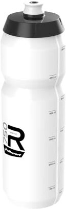 Polisport 8646300002 Borraccia da bicicletta del modello R Collection R750 con una capacità di 750 ml. Borraccia senza BPA per ciclisti di colore bianco