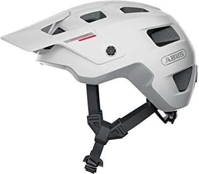 Abus Casco da MTB MoDrop casco da bici robusto con buona ventilazione per mountain bike vestibilità individuale unisex bianco, taglia M