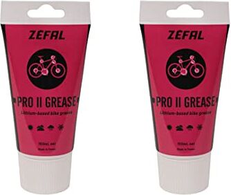 ZEFAL Pack Pro II Grease 2 x Tubi di Grasso per Bici da 150 ml Grasso al Litio per Catene di Biciclette dalle Prestazioni Ideali Grasso per Cuscinetti, Pedali e Reggisella