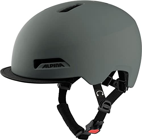 ALPINA Brooklyn, Casco da Bicicletta Unisex Adulto, Coffee-Grey Matt, 52-57 cm