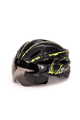 PRiME Bike Helmet, Casco per Bicicletta Unisex Adulto, Nero e Verde, Taglia Unica