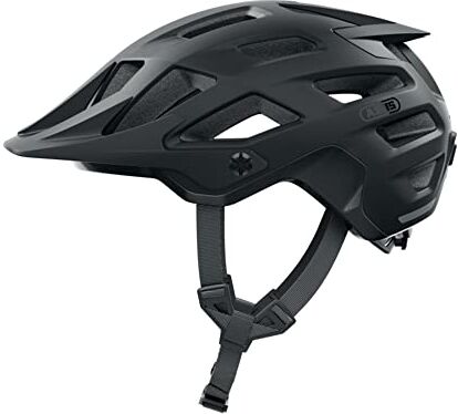 Abus Casco da MTB Moventor 2.0 casco da bici ad alto comfort nel fuoristrada casco all-mountain, unisex Nero, taglia L