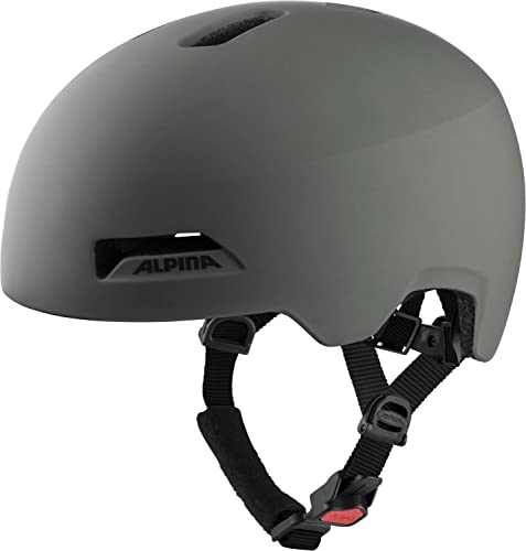 ALPINA HAARLEM, Casco da Bicicletta Unisex Adulto, Coffee-Grey Matt, 52-57 cm