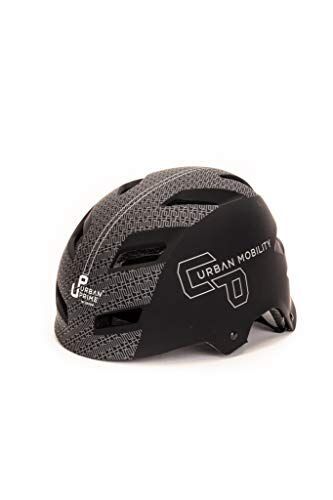 PRiME Urban Helmet, Casco Mobilità Elettrica Unisex Adulto, Nero, L