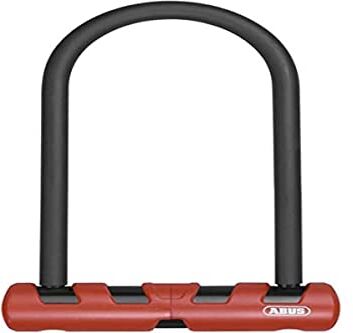 Abus Ultimate 420 U-lock staffa USH Lucchetto per bicicletta con grillo rotondo e Livello di sicurezza 12-230 mm altezza del grillo, nero