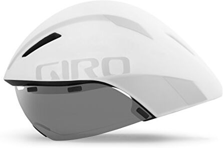 Giro Aerohead MIPS Aero/Tri Casco unisex, Unisex Adulto, , bianco/argento, S