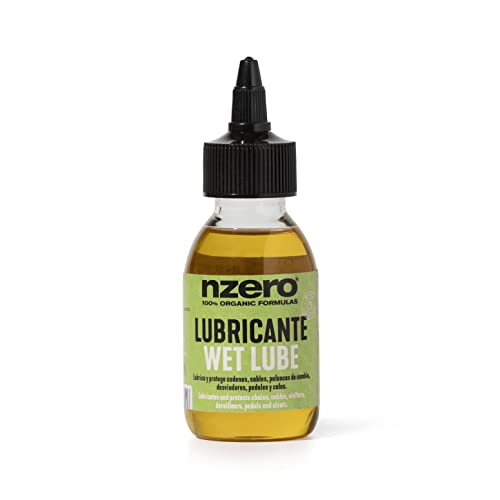 N-ZERO NZERO │ Lubrificante per catene di bici │ Olio 100% biologico organico │ Per mountain bike MTB, Road, Gravel, Urbane City, Elettriche e-bike │ NUOVO │ 100 ml