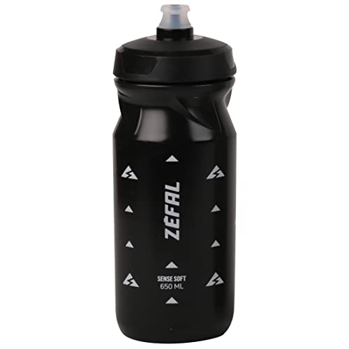 ZEFAL Sense Soft 65 Borraccia Bici e MTB Senza BPA Borraccia Sportiva e Ciclismo Inodore e Leggera 650ml, Nero