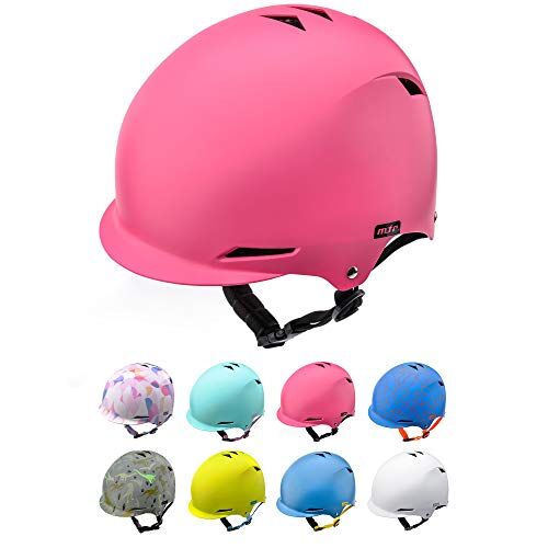meteor Casco Bici ideale per bambini Caschi perfetto per Downhill Enduro Ciclismo MTB Scooter Helmet Ideale per Tutte Le Forme di attività in Bicicletta Helmo KS02 (M 52-56 cm, pink)