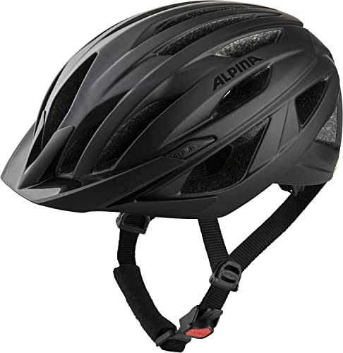 ALPINA Parana, Casco da Bicicletta Unisex Adulto, Black-Neon Yellow Matt, 55-59 cm