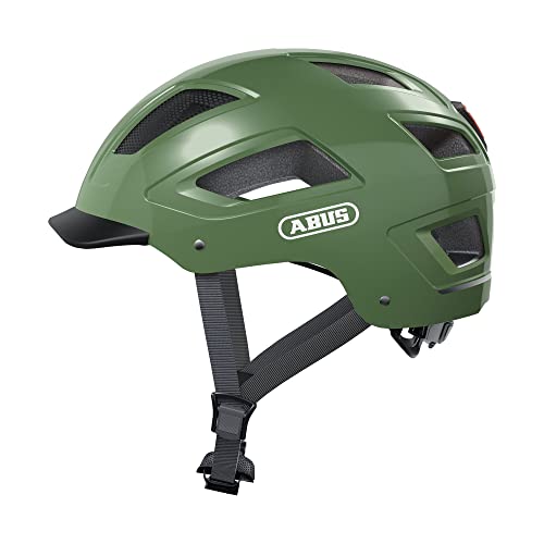 Abus Hyban 2.0 Casco da città Casco da città per uso quotidiano con calotta rigida in ABS Per uomo e donna Verde, Taglia M