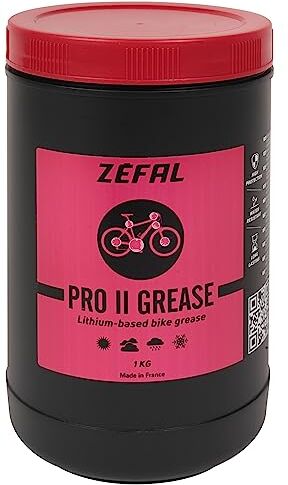 ZEFAL PRO-II Grasso Catena Bici e MTB Antiruggine e anticorrosione Economico Lubrificanti per Bicicletta Made in France, Nero, 1L