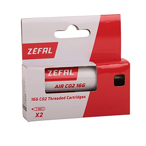 ZEFAL Cartuccia CO2 16G con Filettatura 2 Cartucce per Pompa CO2 Bici Bombolette Gonfia e Repara