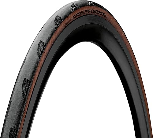 Continental Grand Prix 5000 S TR, Bicycle Tire Unisex-Adult, Black/Transparent, 28", 700 x 30C