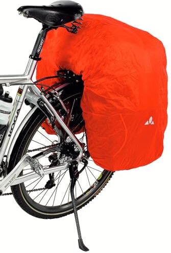 VAUDE Uni 3 Copertura antipioggia per borse bici, arancione, one size