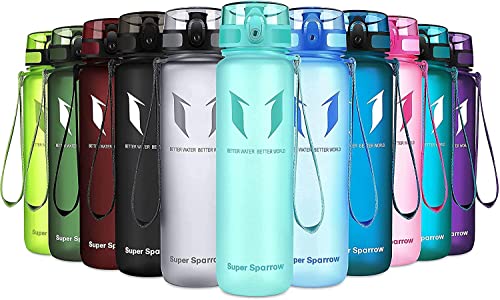 Super Sparrow Borraccia Sportiva & Bottiglia Bambini Senza Perdite 350ml Borraccia Scuola Senza BPA