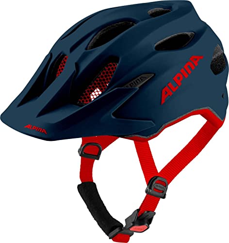 ALPINA Carapax JR, Casco da Bicicletta Unisex Bambino, Indigo Matt, 51-56 cm