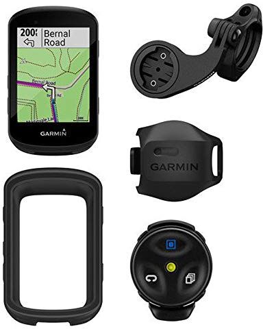 Garmin Edge 530 Kit per mountain bike, computer GPS da ciclo/bici con mappatura, monitoraggio dinamico delle prestazioni e instradamento della popolarità, include sensore di velocità e supporto per