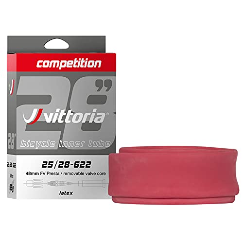 Vittoria Competition Latex, Camera d'Aria Unisex Adulto, Nero, 25-28