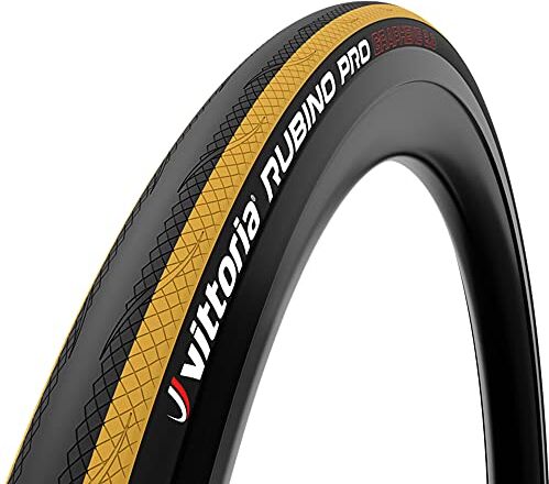 Vittoria Rubino PRO, Copertone Unisex-Adulto, Black/Yellow/Black, 700 x 25c