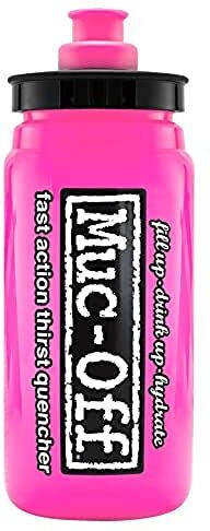 Muc-Off Elite Fly Water Bottle Rosa, 550 ml Borraccia Bici Sportiva Leggera e Senza BPA con Tappo Ergonomico per un Facile Utilizzo Borraccia MTB 100% Riciclabile