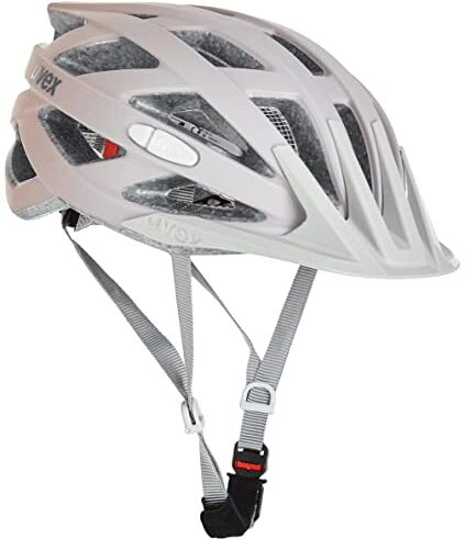 Uvex i-vo cc, casco tuttofare leggero unisex, regolazione individuale delle dimensioni, ampliabile con luce a LED, grey rose matt, 56-60 cm