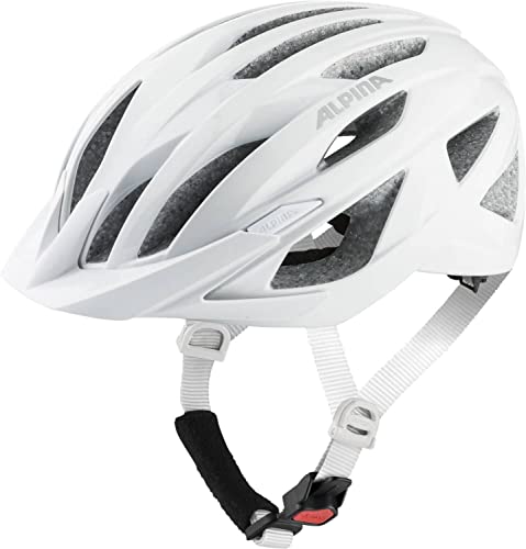 ALPINA Parana, Casco da Bicicletta Unisex Adulto, White Gloss, 51-56 cm