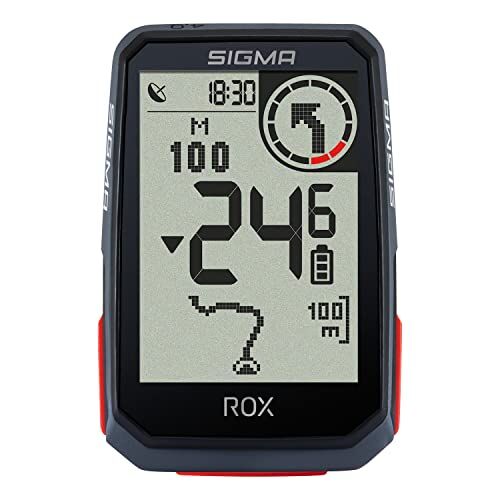 Sigma Sport Rox 4.0 EVO Black, Ciclo-computer wireless con navigatore GPS e staffa inclusa, navigatore GPS per escursioni outdoor con altimetro