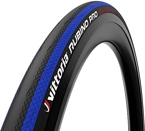 Vittoria Rubino Pro, Grapas Para Cables Unisex Adulto, Black/Blue/Black, 700 x 25c