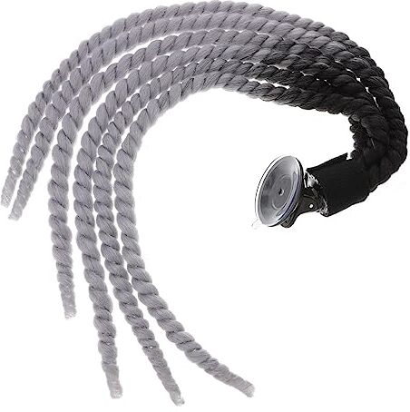 Milisten Casco Dreadlocks Coda Di Cavallo Del Casco Rimovibili Codino Del Casco Parrucca Del Costume Del Casco Treccine Fibra Chimica Ad Alta Temperatura Pendenza Mancare Accessori