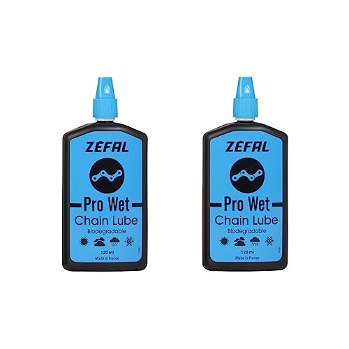 ZEFAL Pack Pro Wet Lube 2 x Bottiglie di Lubrificante per Catena Bici 2 x 120 ml Olio Catena Bici
