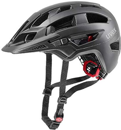 Uvex finale 2.0, casco MTB sicuro unisex, regolazione individuale delle dimensioni, ampliabile con luce a LED, black matt, 56-60 cm