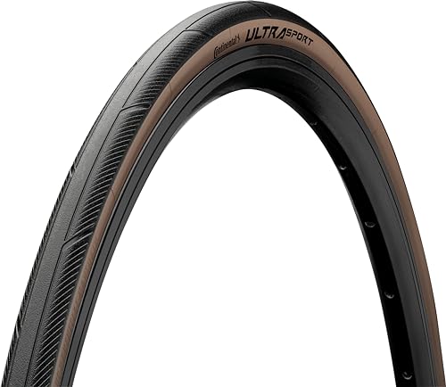 Continental Ultra Sport III, Tire Unisex-Adult, Black/Brown, 28", 700 x 28C