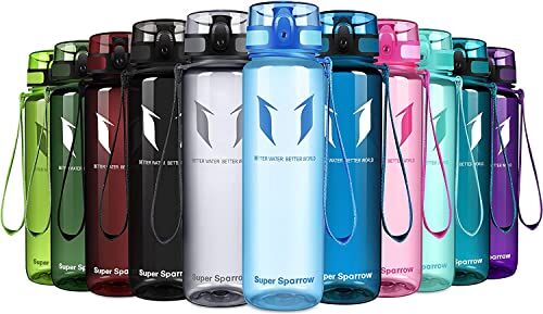 Super Sparrow Borraccia Sportiva & Bottiglia Bambini Senza Perdite 500ml Borraccia Scuola Senza BPA