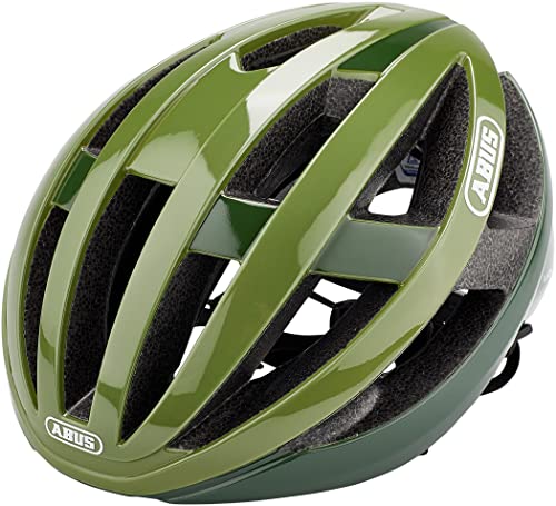 Abus Viantor Casco da ciclismo Casco da bici aerodinamico per principianti Per uomo e donna Verde, Taglia M