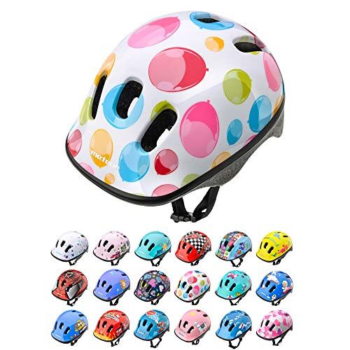 meteor Casco Bici ideale per bambini Caschi perfetto per Downhill Enduro Ciclismo MTB Scooter Helmet Ideale per Tutte Le Forme di attività in Bicicletta Helmo (XS 44-48 cm, colour dots)