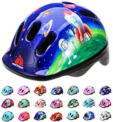 meteor Casco Bici ideale per bambini e adolescenti Caschi perfetto per Downhill Enduro Ciclismo MTB Scooter Helmet Ideale per Tutte Le Forme di attività in Bicicletta Helmo